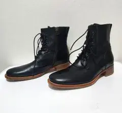 BUTTERO ブッテロ B2964 サイドジップ レースアップブーツ 黒 40