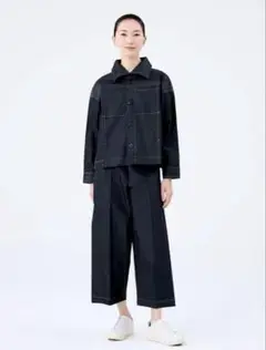 me ISSEY MIYAKE FLAT DENIM セットアップ ワイドパンツ