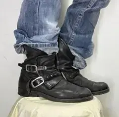 y2k Distressed Biker Boots
