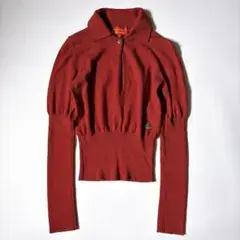 Vivienne Westwood ニットブラウス ショート丈 襟付き Sサイズ