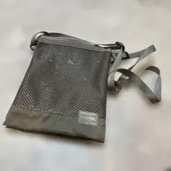 PORTER 吉田カバン サコッシュ グレー メッシュ