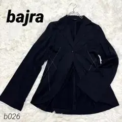 bajra バジュラ テーラードジャケット シャツ 黒 ステッチ 日本製 レトロ