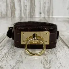 nm-1197) UNDER COVER クロコダイル レザーブレス