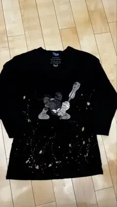 激レア Roen Disney ミッキー ブリーチ加工 7分袖 Tシャツ 46
