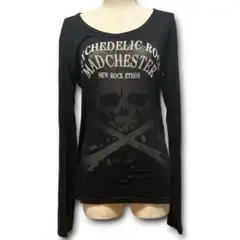 rare JACKROSE Bone Skull Long Sleeve