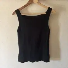 HaaT HEART ノースリーブカットソー ブラック