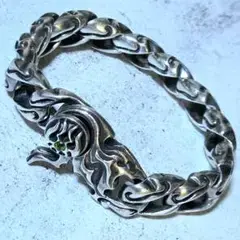 生産終了モデル 美品 BLESS シルバー925 トライバル喜平ブレスレット