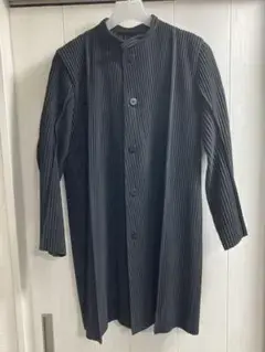 HOMME PLISSE ROCK COAT LONG JACKET