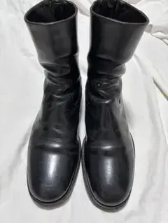 BUTTERO ブッテロ　バックジップ レザーブーツ ブラック 41