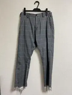 sulvam サルバム slime pants チェックスリムパンツ