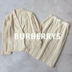 BERBERRYS バーバリーズ ヴィンテージ リネン ストライプセットアップ