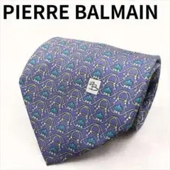 PIERRE BALMAIN ネクタイ ドット 鐘 ベル 総柄 ビジネス 結婚式