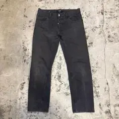 00s RAF BY RAF SIMONS ラフシモンズ 後染め 黒 デニム