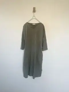 Plantation　キーネックワンピース　カーキ　プランテーション　M　カーキ
