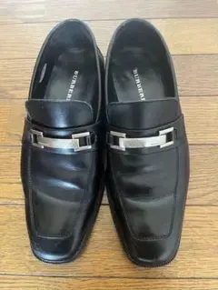 BURBERRY メンズ ローファー ブラック レザー　24cm