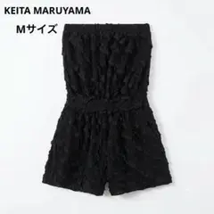 KEITA MARUYAMAベアトップ オールインワン ティアードフリルブラック
