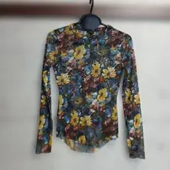 希少 Jean Paul GAULTIER FEMME パワーネット 花柄
