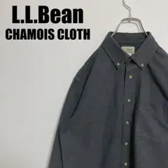 L.L.BeanシャモアクロスシャツMエルエルビーン0 WU88チャコールグレー