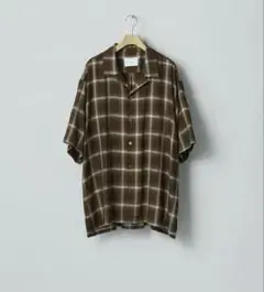 ssstein CHECK OVERSIZED OPEN COLLAR SS