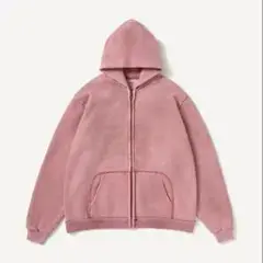 A.PRESSE Vintage Zip Sweat Hoodie ピンク