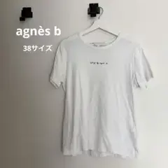 To b. by agnes b. ロゴ Tシャツ ホワイト　アニエスベー
