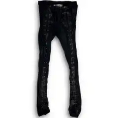 SHARE SPIRIT Lace up python leggings