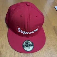 Supreme New Era 59FIFTY キャップ レッド 7 1/2