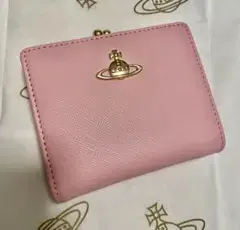 【美品】Vivienne Westwood 二つ折り　ピンク　レザー