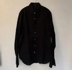 ANN DEMEULEMEESTER ブラック長袖シャツ 本人期