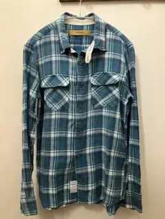 ★BACK BONE FADED INDIGO MADRAS SHIRT ★
