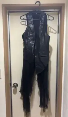 hyde着if GILET ANGELハーフムーン sly ラムレザーアシメジレ