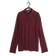 25AW ヨウジヤマモト POUR HOMME ウール天竺重ね襟タートルニット