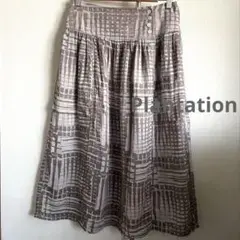 Plantation ガーゼ　ロングスカート