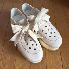 TOKYO BOPPER 厚底シューズ リボン ピンク