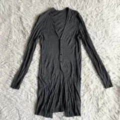 bajra シンプルウール￼ロングカーディガン