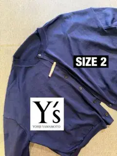 Y's ワイズ ネイビー ショート丈 カーディガン ボレロ