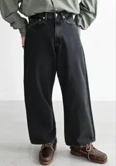 orSlow SUPER DADS DENIM PANTS - BLACK