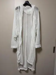 Julius メッシュカーディガン ホワイト