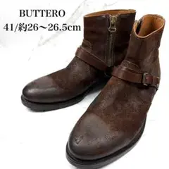 美品✨ BUTTERO ブッテロ サイドジップ ブーツ 41 エンジニアブーツ