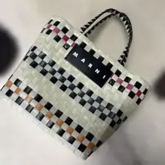 MARNI かごバッグ チェック柄