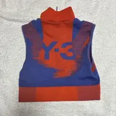 Y-3 ハーフジップ ノースリーブ クロップド　トップス