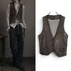 GIORGIO BRATO 00’s Tanned Leather Vest