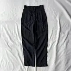 90s C.P.COMPANY rayon×silk slacks NVY