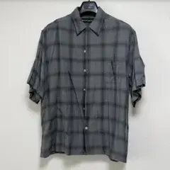 WACKO MARIA チェック柄 半袖シャツ グレー XL