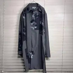 25SSヨウジヤマモトプールオム FLOWERS 3COLLAR SHIRT