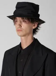 Yohji Yamamoto GABARDINE DRAPE HAT