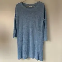 Plantation リネン ナイロン混 ニットワンピース