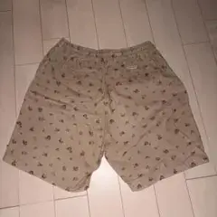 NOAH コーデュロイ 花柄 ショートパンツ ベージュ