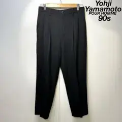 希少 90年製 ヨウジヤマモトプールオム 上質 ウール スラックス パンツ S