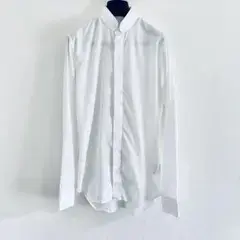 Dior Homme クリス期初期09ss 比翼ラウンドカラーシャツ 白 37